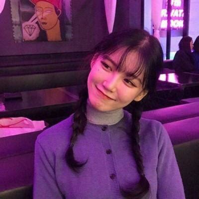 甜美女生头像仙气紫色系