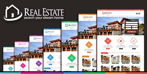 7套首页房地产html模板框架_房产中介网站HTML模板 - RealEstate