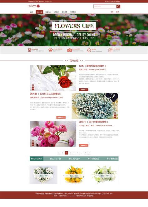 鲜花网站网页设计|网页|电商|DesignerDream - 原创作品 - 站酷 (ZCOOL)