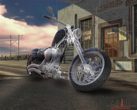 一辆09年摩托车习作，有进游戏引擎的效果~|三维|场景|SW伯爵 - 原创作品 - 站酷 (ZCOOL)