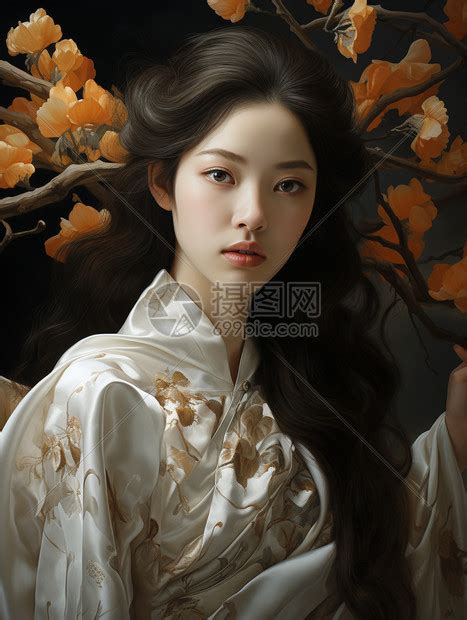 东方少女图片