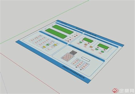 手术室控制面板系统设计su模型[原创]