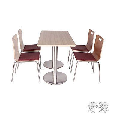 员工饭堂餐桌椅,学校食堂餐桌椅,饭堂连体餐桌椅-康胜家具