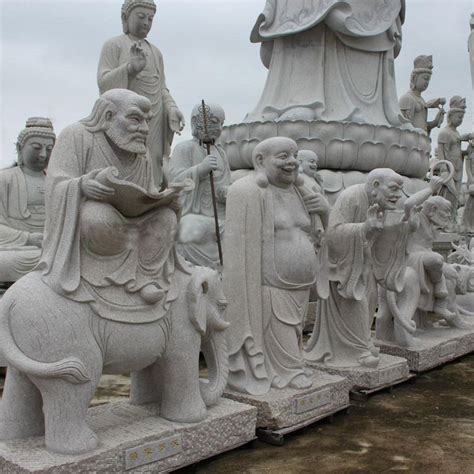 供应现货花岗岩雕刻十八罗汉雕塑 户外景区寺庙大型石雕十八罗汉-阿里巴巴