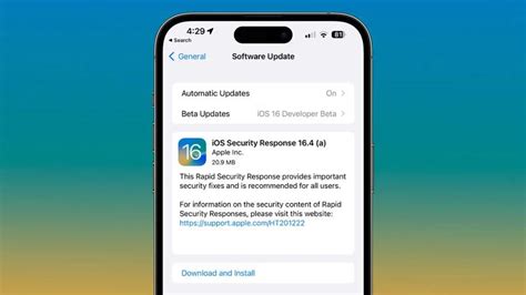 安全修复在 iOS 16 中不需要完整的 iOS 更新，将自动安装-云东方