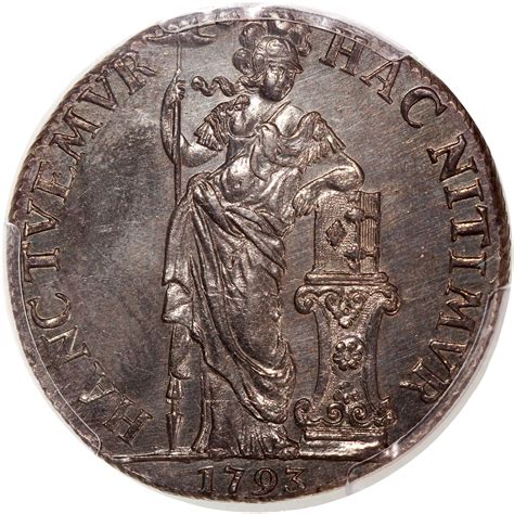 1793年荷兰乌特勒支3盾银币，PCGS MS63，均匀灰色包浆，PCGS评级纪录亚军，仅一枚获评更高分 SPINK2023年10月-香港及 ...