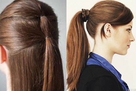 女学生扎马尾辫图片