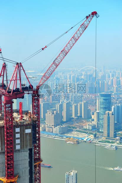 上海正在建设的摩天大楼高清图片下载-正版图片504734299-摄图网