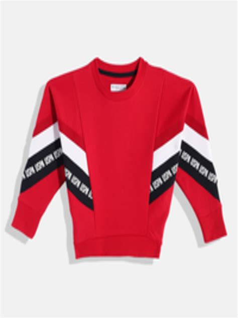 Buy U.S. Polo Assn. Kids Girls Red Placement Print Sweatshirt ...