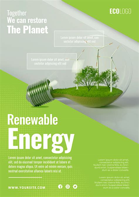 可再生能源海报模板_素材CNN