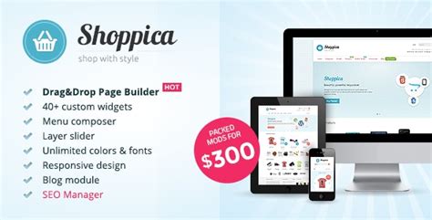 Shoppica – 高级在线商店网站模板OpenCart主题-云模板