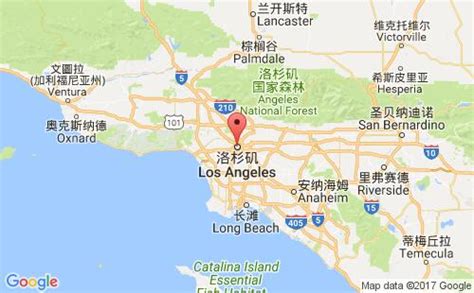 洛杉矶地图图片