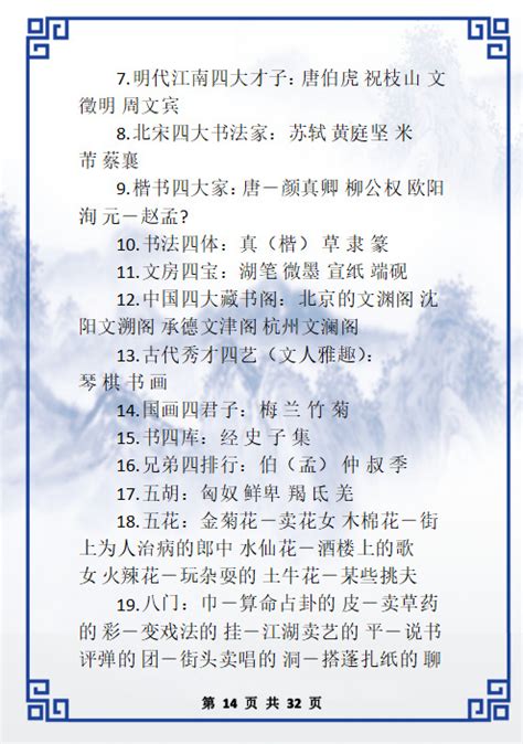 你应该知道的100个中国文学常识！