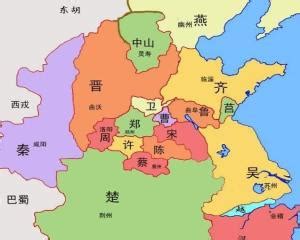 春秋战国时期地图图片