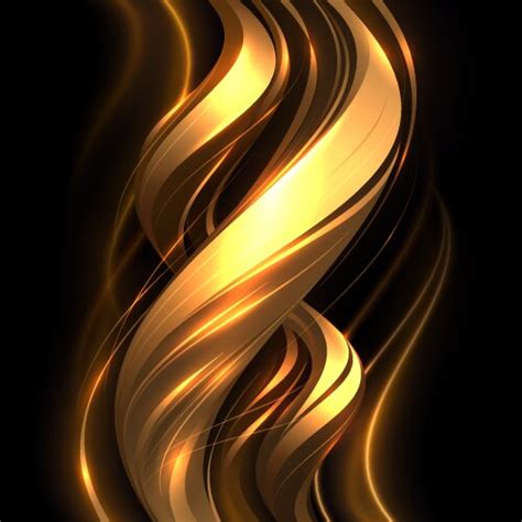 Abstract soft golden light effect background Vector Image