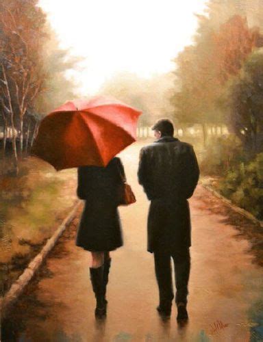 情侣雨中漫步背影图片 两个人雨中漫步背影图片(2)_配图网