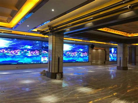 杭州鎏金KTV大厅P4全彩LED屏项目-西安欧亮光电科技有限公司