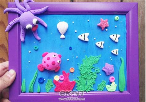 海底世界：超轻粘土制作海星 咿咿呀呀儿童手工网
