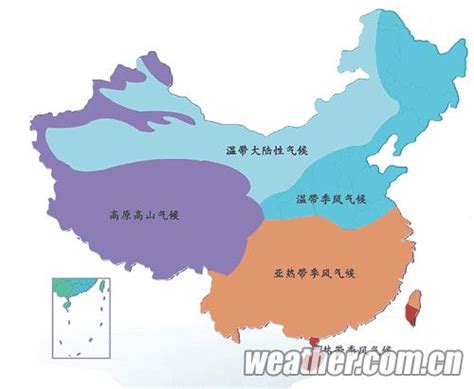 中国气候区域划分图示 - 土木在线