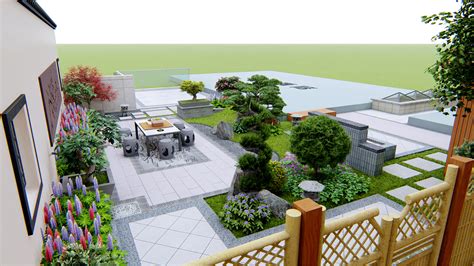 12个中式“花园庭院”设计，种草养花，逗鱼赏月，雅趣！|院落|庭院|赏月_新浪新闻