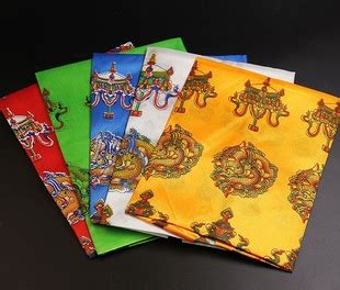 哈达蒙古族藏族五色吉祥丝布哈达红黄蓝白绿色蒙族礼仪用品献哈达_虎窝淘