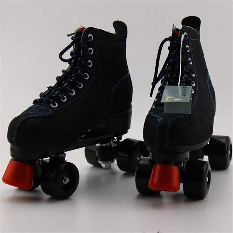 慈溪工厂溜冰鞋双排旱冰鞋压花牛皮轮滑鞋溜冰场用闪光轮滑轮鞋-阿里巴巴