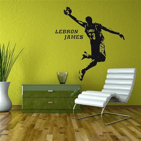 NBA球星詹姆斯PVC墙纸 自粘体育运动篮球墙贴卧室客厅装饰贴画-阿里巴巴