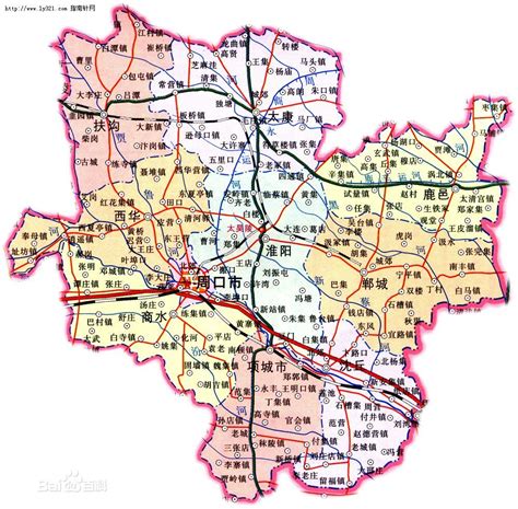 周口市地图图片