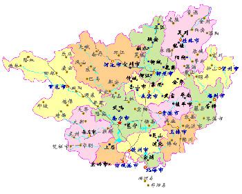 广西的地图图片