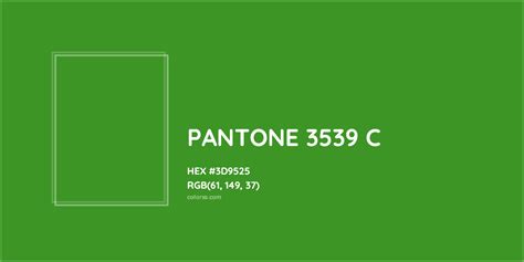 PANTONE 3539 C Complementary or Opposite Color Name and Code (#3D9525 ...
