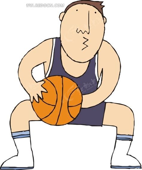 卡通打篮球的男孩元素素材下载-正版素材400800733-摄图网