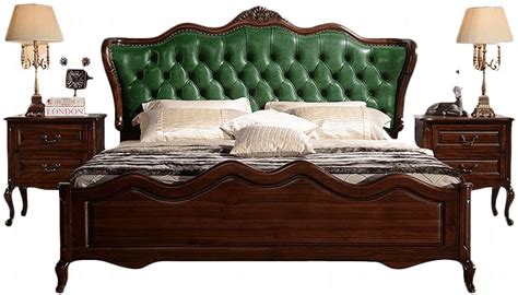 宅家全柚木床全柚木家具简约美式1.8米床美式乡村床全实木床双人-双人床-2021美间（软装设计采购助手）