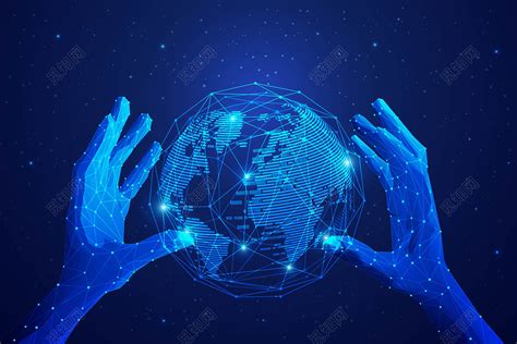 科技圈背景科技背景5G科技科技创意粒子点线手势图片素材免费下载 - 觅知网