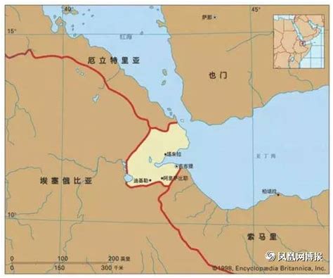 吉布提地图图片