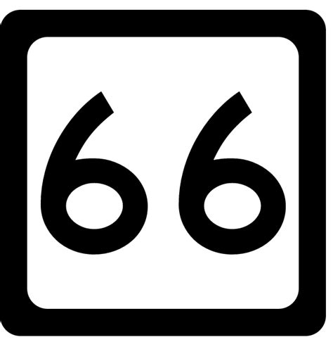 Us Route 66 Sign, Blue & Red & White - Us Route 66 Logo, HD Png ...