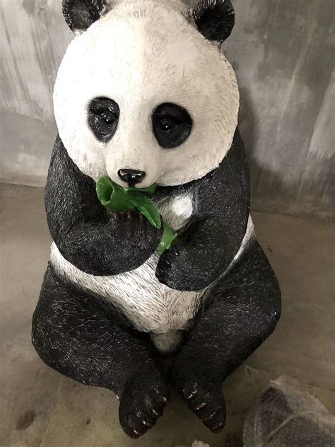 玻璃钢熊猫模型出租熊猫艺术展熊猫雕塑批量租赁出售|工业/产品 ...