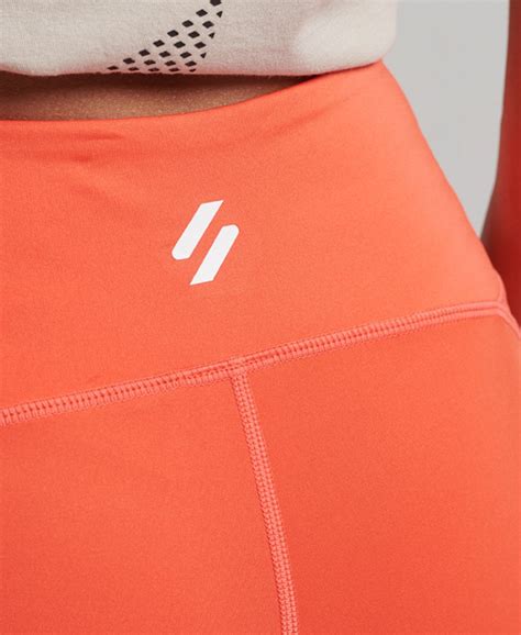 Women’s - Core 7/8 Tight Leggings in Hot Coral | Superdry UK