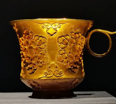 掐丝团花纹金杯,文物考古,文化艺术,摄影,汇图网www.huitu.com