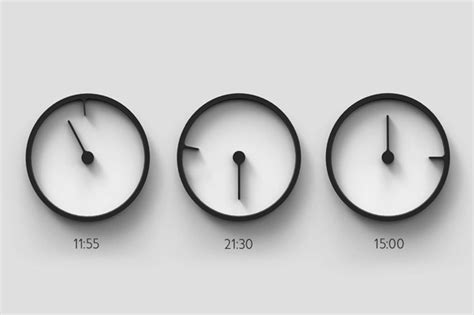 Yicong Lu设计的一款极简主义时钟