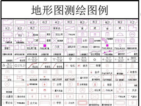 地质图例符号大全图片
