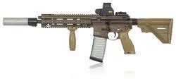 世界最致命突击步枪 HK416采用短行程导气式自动方式 - 若悠网