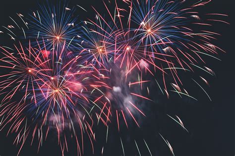 Fireworks at Night Royalty-Free Stock Photo