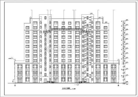 某地小型十三层商住楼建筑方案图（共7张）_高层住宅_土木在线