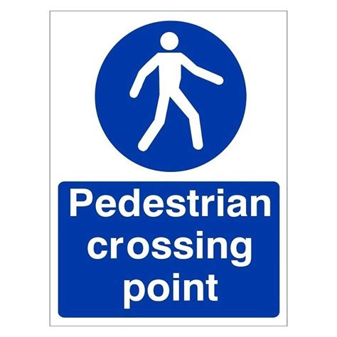Pedestrian Crossing Point Sign - Safety Signs from PARRS UK