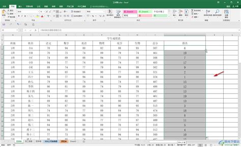 Excel准确的排名公式怎么弄-Excel表格计算排名的方法教程 - 极光下载站