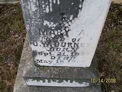 Mary Ann Anderson Burnes (1836-1900) - Find a Grave Memorial