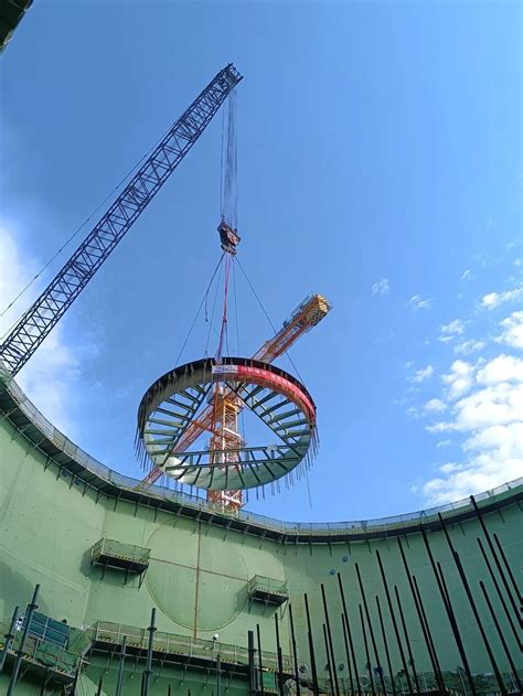 助力碳中和｜中核工程徐大堡核电3号机组首次大件吊装顺利完成