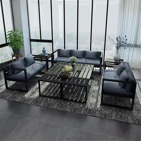 现代简约 玻璃钢贝壳沙发 实木脚架 布艺多人沙发