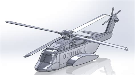 直升机_STEP _模型图纸下载 – 懒石网