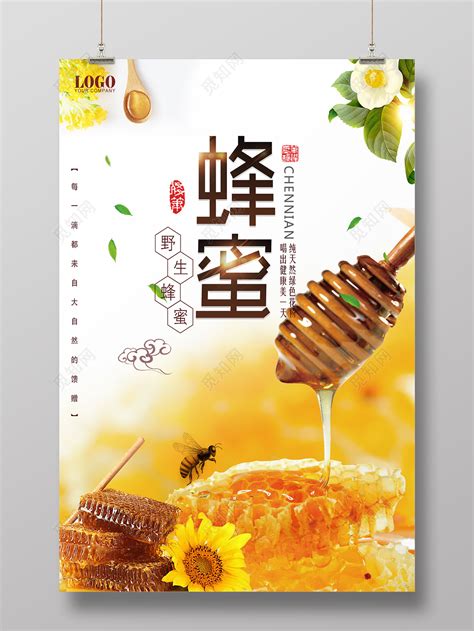 野生蜂蜜大自然的馈赠香甜简约保健品宣传海报图片下载 - 觅知网